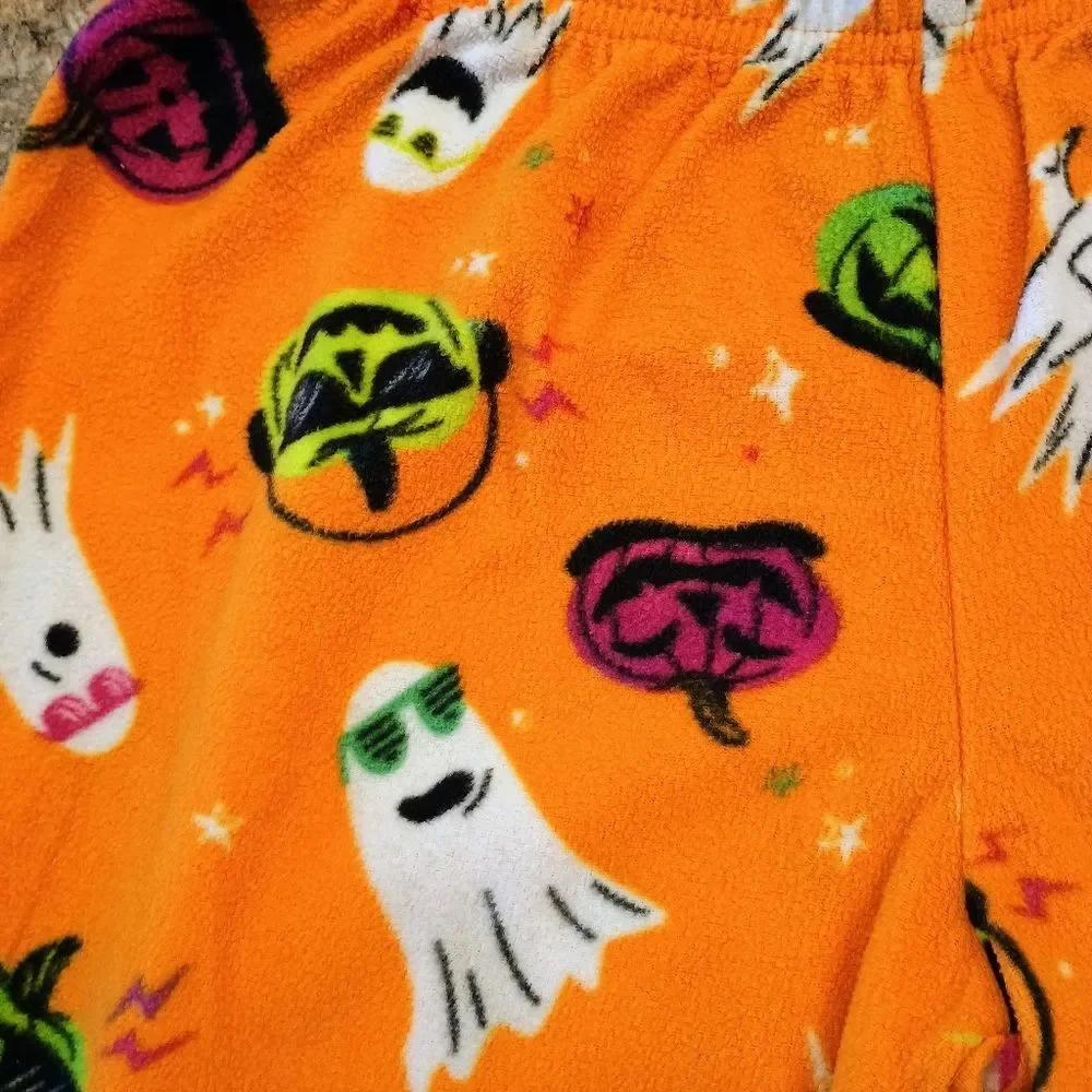 Girl's Hyde & Eek Halloween Ghost And Pumpkin Pajama Pants Size Medium 8